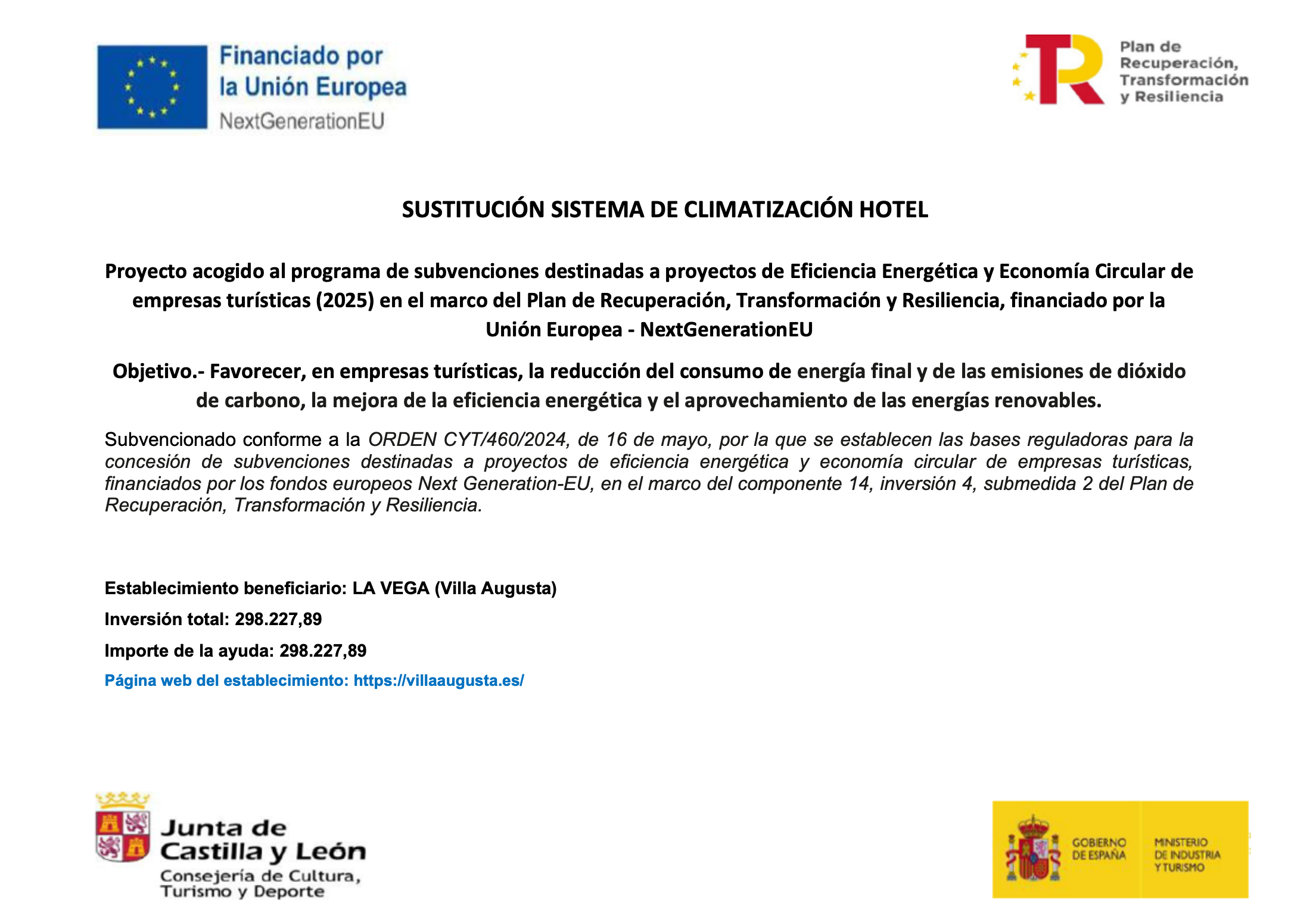 Unión Europea NextGenerationEU - Plan de Recuperación, Transformación y Resiliencia